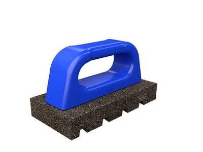 Bon Fluted Rub Brick 6x3x1 20 Grit Silicon Carbide Concrete Smoothing Tool