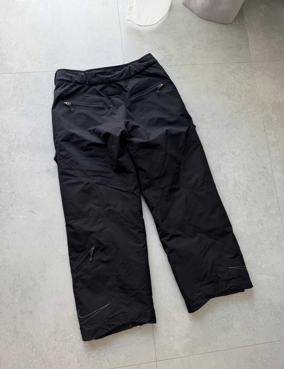 Men's Vintage NIKE ACG GORE-TEX Ski Pants Multi-Pocket Black Y2K