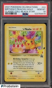 Psa 10 Birthday Pikachu | eBay