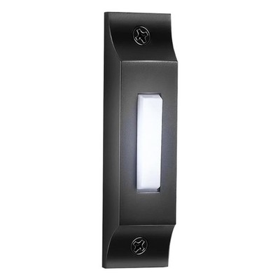 Contemporary Metal Doorbell Button with LED Indicates 70mm for Home Entryways