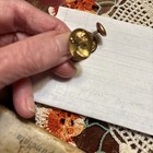 14k Gold Estate Cuff Links with Cameo Goddess and Old Miner Diamond — photo 5