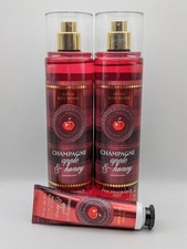 Champagne Apple  Honey  3 Pc. Set 2 Mists  Hand Cream  Bath  Body Works NEW
