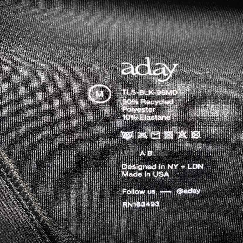 Aday Size M Women's Black Solid Pullover Long Sle… - image 5