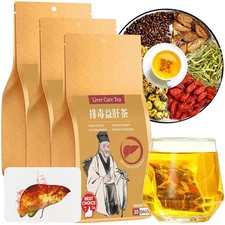 Baihuatang Liver Care Tea Goji Berry Chrysanthemum for Liver Health Herbal Ba...