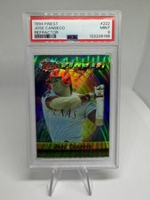 1994 TOPPS FINEST REFRACTOR PARALLEL #222 JOSE CANSECO PSA 9
