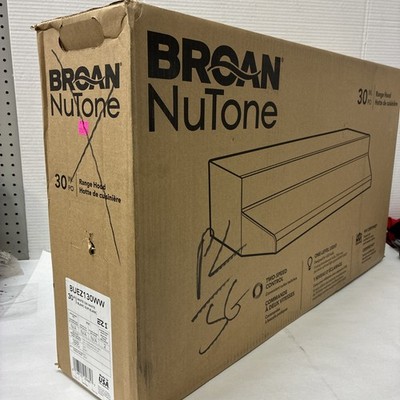 Broan Nutone 30  Range Hood White BUEZ130WW