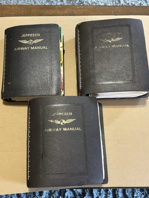 Lot of 3 Jeppesen Airway Manual Charts Maps #2