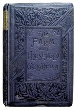 1888 ANTIQUE COOKBOOK FARM & HOME GUIDE Medical RURAL LIFE Bees GARDENS FARMCORE