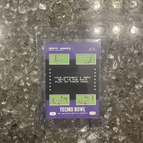Bo Jackson Battle Arena Heavy Handed PL8 Plays First Edition Techmo Bowl New!!!