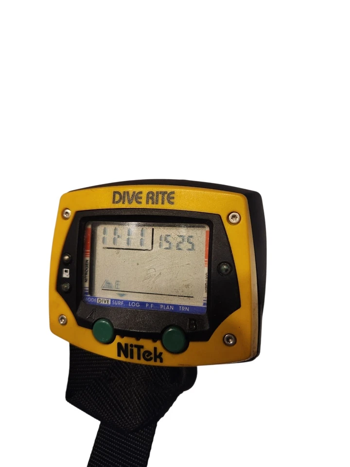 Dive Rite Nitek Dive Computer Diving Tool TESTED WORKING Scubadiving Air Depth  - Image 2 of 4