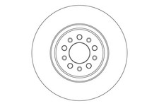 2x Bremsscheibe TRW SINGLE DF6837S für JEEP CHEROKEE KL CRD 4x4 GDi