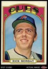 1972 Topps #730 Rick Monday Cubs 7 - NM