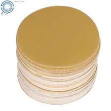 100 Pack NO-Hole 5" 320 Grit Disc Hook Loop Pads Sanding Discs Flocking