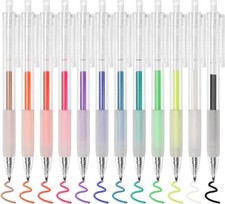 12 Colors Gel Pens Set for Journaling, Crafts, and Creative Doodling