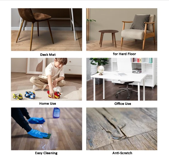  Chair Mat for Hardwood Floor, 45"×53"×0.06" Office Chair 115×135cm (45"×53") - Image 4 of 4