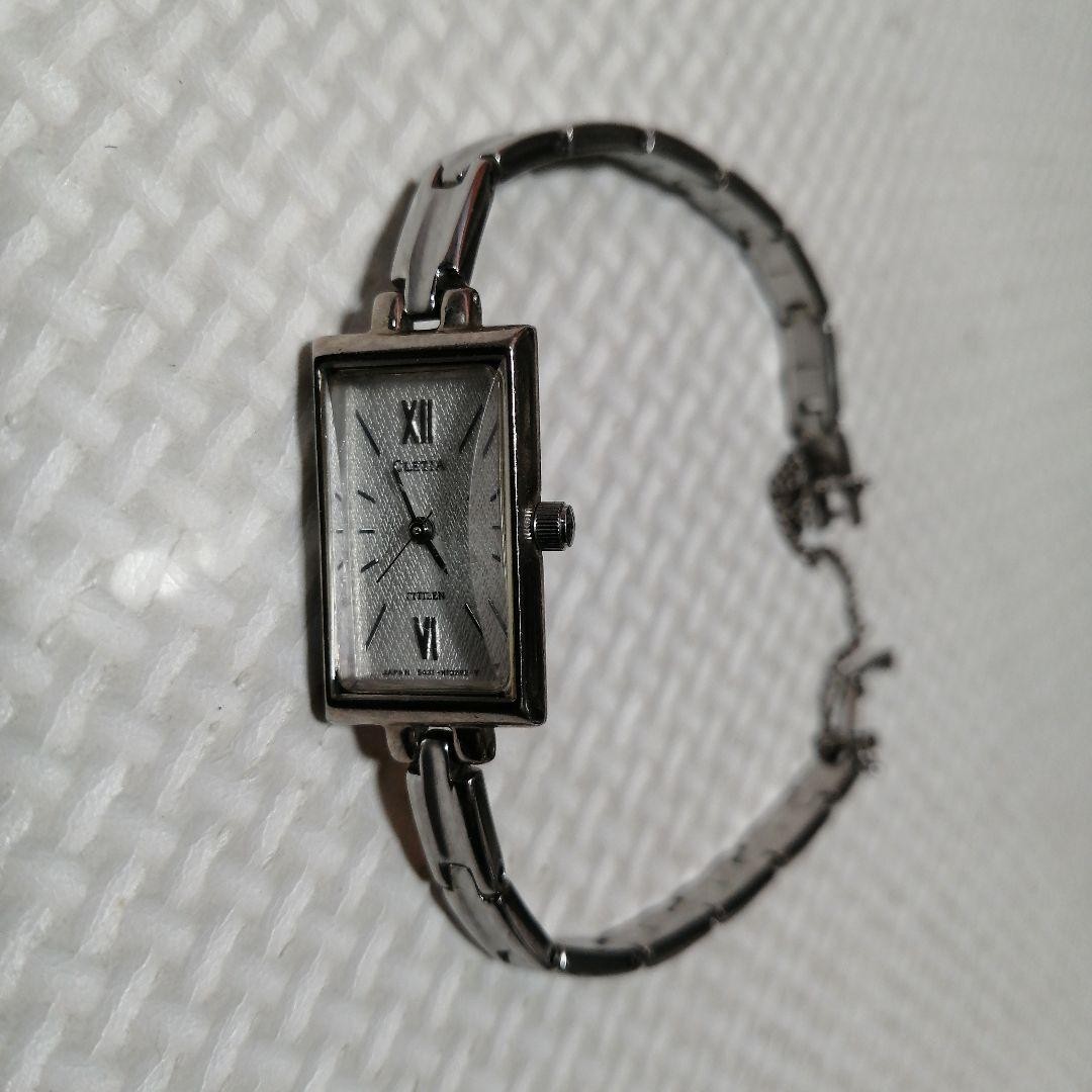 Citizen Ladies Rectangular Silver Quartz Watch Ac… - image 1