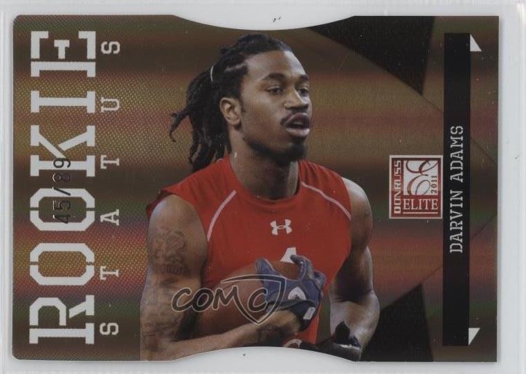2011 Donruss Elite Rookie Status Die-Cut 45/89 Darvin Adams #128 Rookie RC 7k0