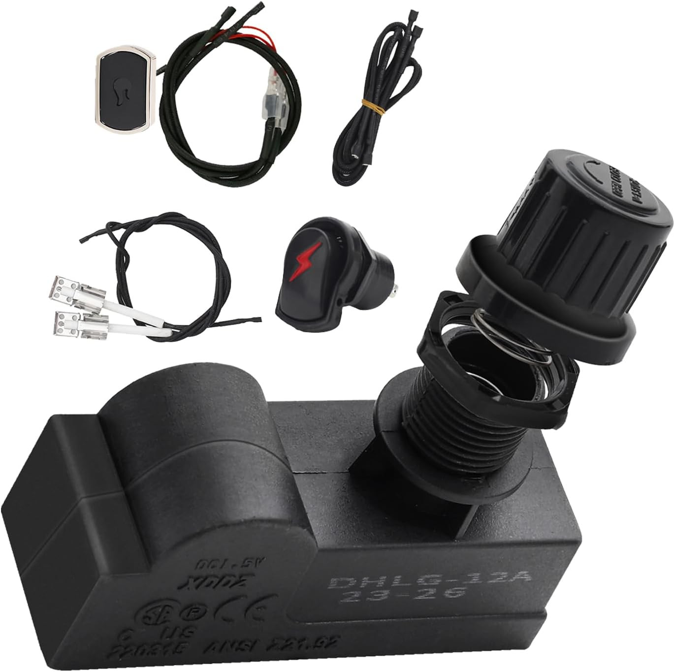 G350-0017-W1 Ignition for Charbroil 2 Burner Grill Ignitor Replacement Kit, Elec