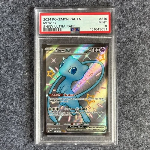 New Listing2024 MEW ex #216/091 PAF EN-PALDEAN FATES SHINY ULTRA RARE MINT PSA 9