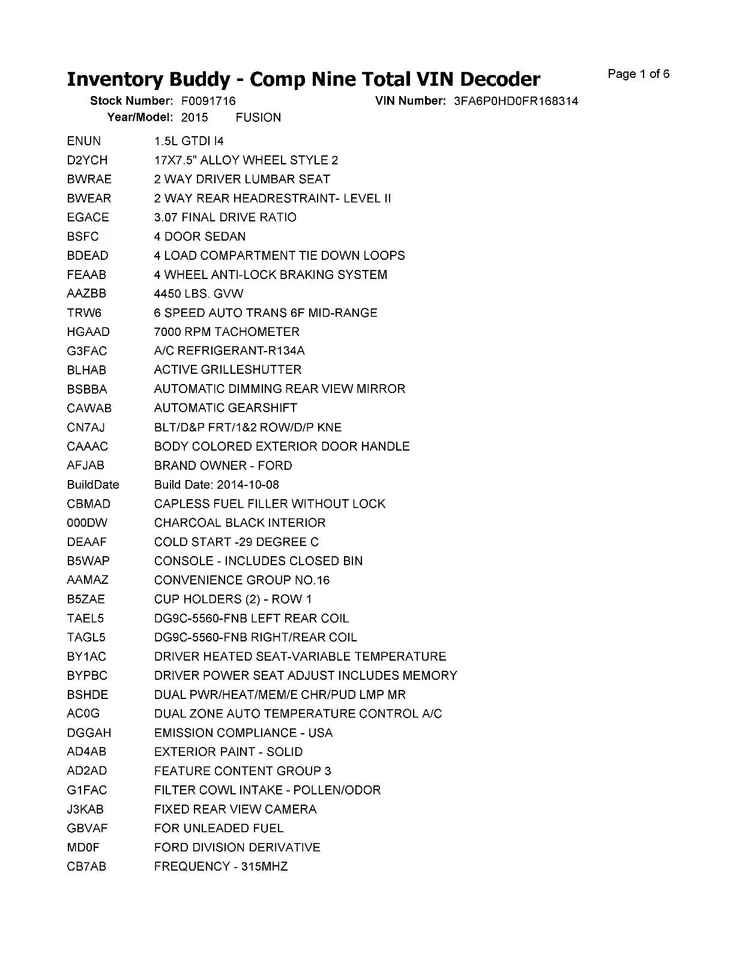 Guantera usada se adapta a: Ford Fusion 2015 grado A Foto 3 de 4