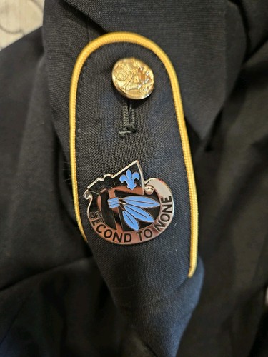 US Army Womens 10MT ASU Dress Blue Service Uniform Jacket Coat 2nd Infantry Pins - Picture 4 of 6
