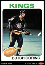 1975 Topps #221 Butch Goring  Kings-Hockey 3 - VG