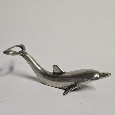 Silber Delfin Flaschenöffner / Vintage