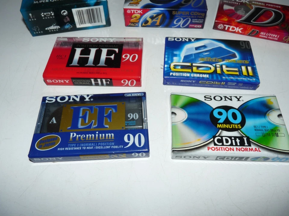 lot 10 cassette audio k7 vierge 90min / neuve sous blister / sony maxell tdk - Photo 4/4