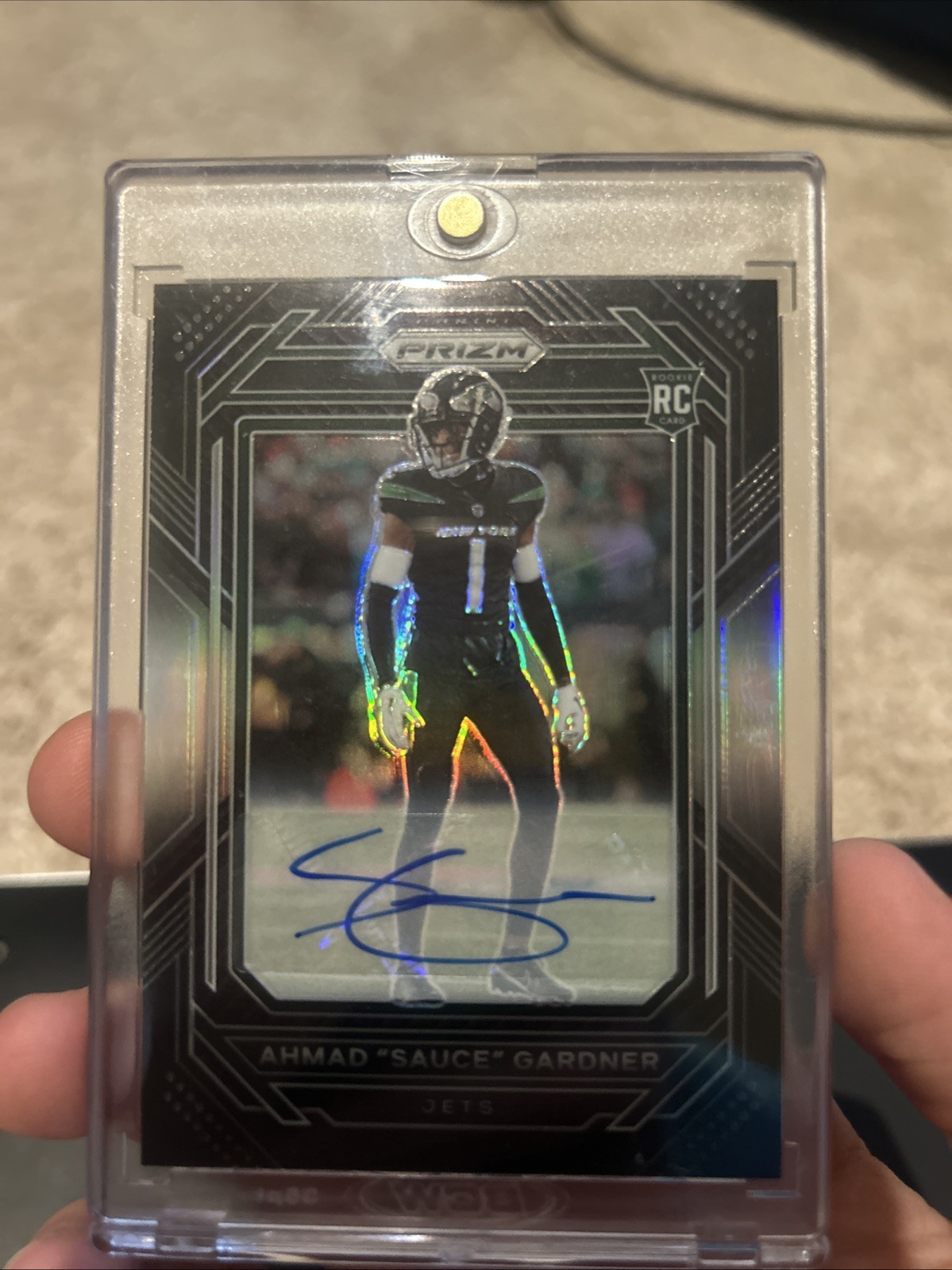 2022 Chronicles Ahmad "Sauce" Gardner Prizm Black Rookie Auto RC #PB-22