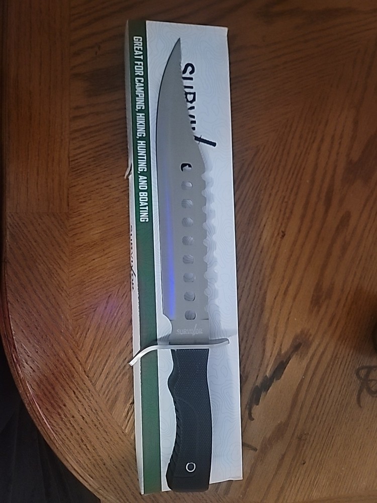 17" US-Made Survival Fixed Blade Knife for Heavy-Duty Outdoor Use