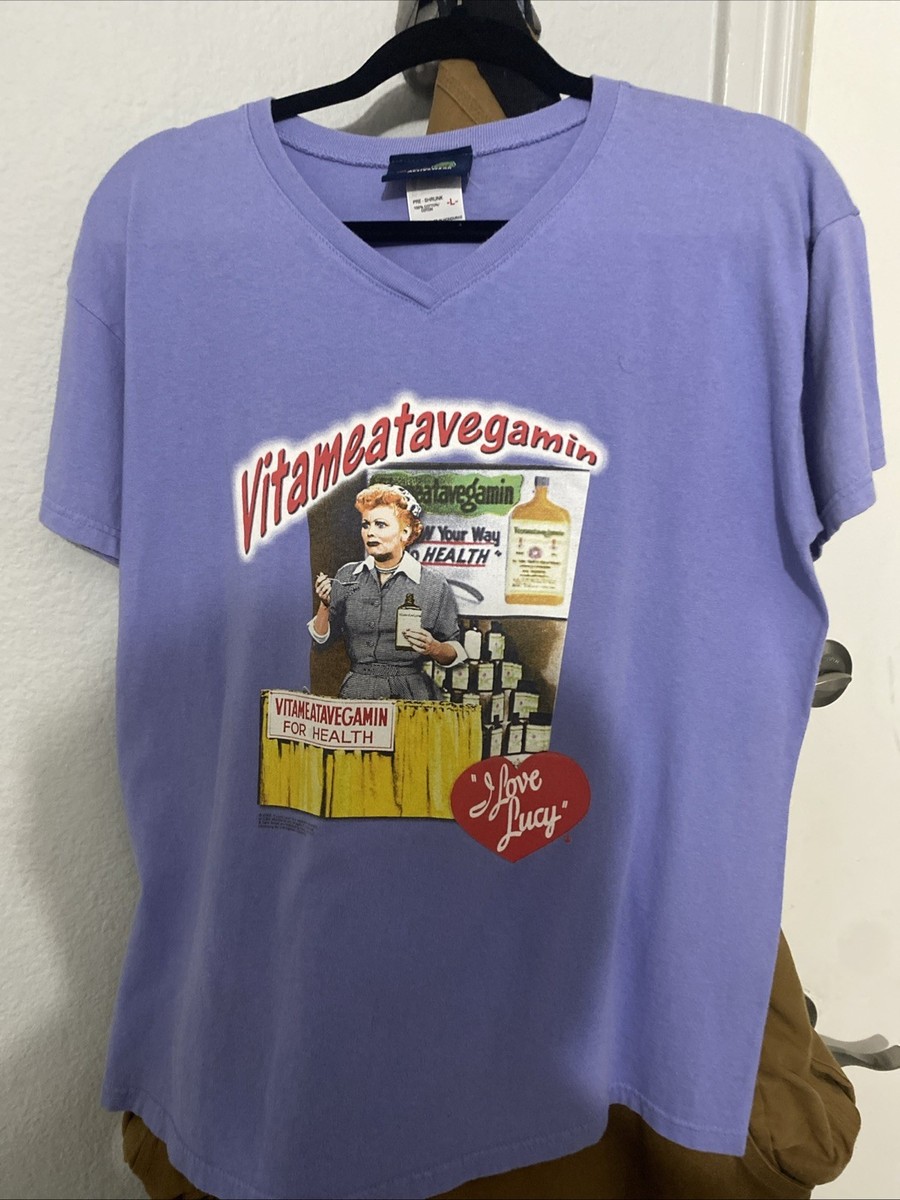 I Love Lucy 2003 Vitameatavegamin Shirt Size L Vintage TV Show