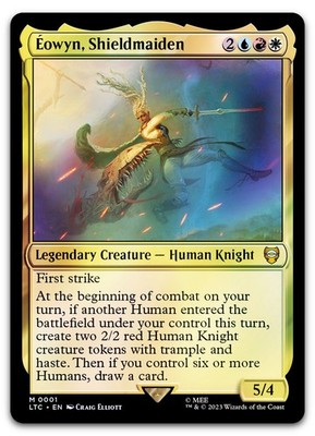 Eowyn, Shieldmaiden #1 (Foil) (NM) Lord of the Rings LTC Magic MTG