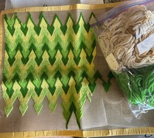 Vintage Unfinished Yarn Art
