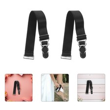 2 Pairs Sock Garter: Adjustable Garter Belt with Leg Band - Women Suspender