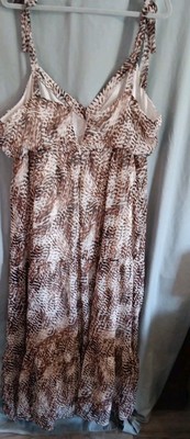 Express XL Halter Maxi Dress Womens Animal Print Chiffon Tiered Ruffle Back Zip | eBay Express XL Halter Maxi Dress Womens Animal Print Chiffon Tiered Ruffle Back Zip | eBay