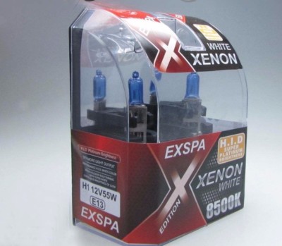 H1 55W 8500K E-PRÜFZ. Autolampen Birnen Xenon Optik Super White Halogen Lampen