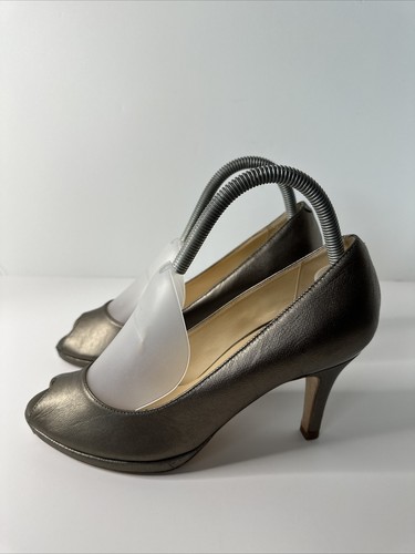 Cole Haan Women’s N-I-K-E Air Peep Toe Heel Metallic Beige Woman Size 8.5 D22216 - Picture 5 of 12