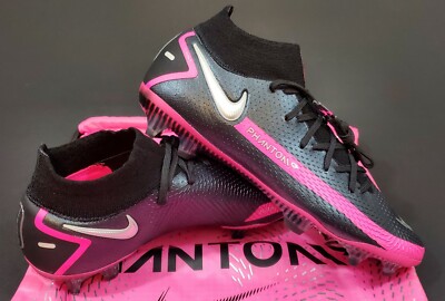 シューズ NIKE PHANTOM GT ELITE FG26.5 Nike Phantom GT Elite DF FG, Black/Metallic Silver, Size 7.5