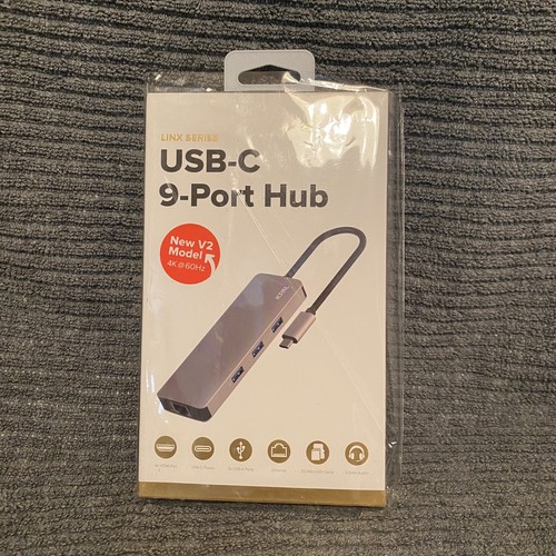 JCPal USB-C 9-Port USB-C Hub, USB-C to HDMI, USB-C PD, 3 x USB3.1, Ethernet, SD - 第 1/10 張圖片