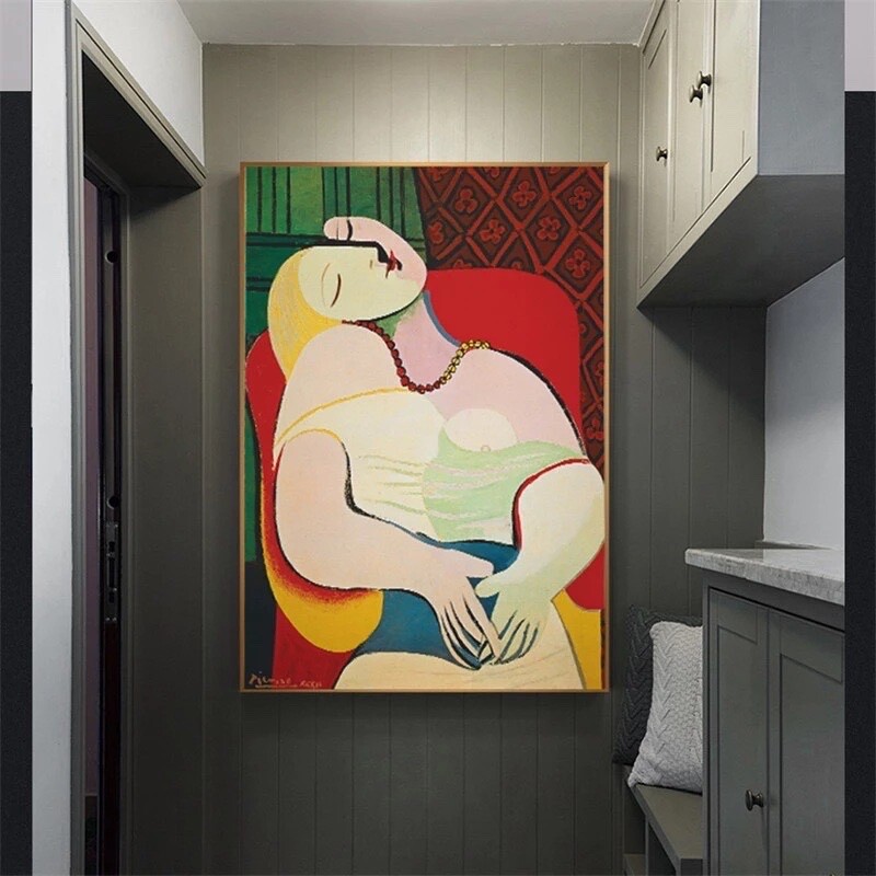 Picasso Style Graffiti  Artwork canvas Painting canvas Print Wall Art Wall Decor