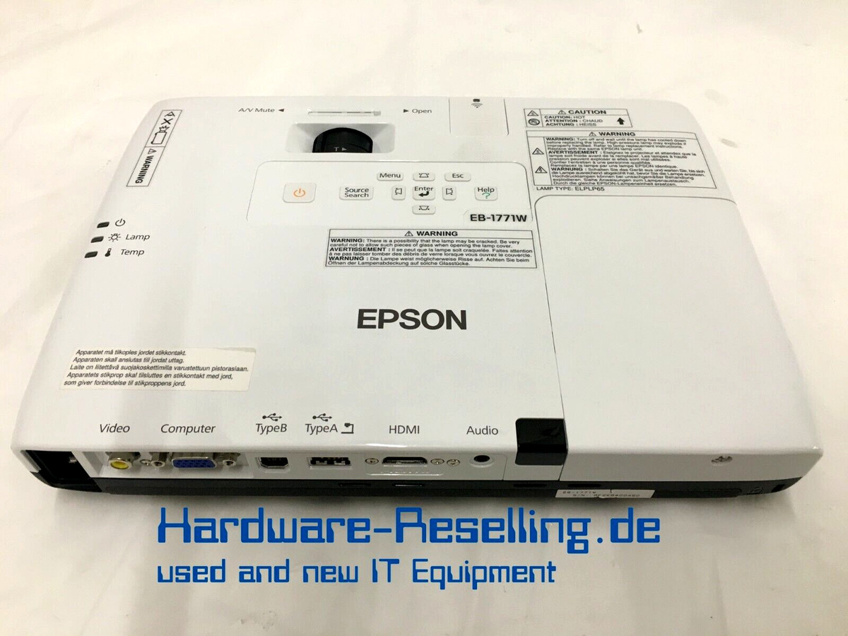 エプソン EB-1776W プロジェクター 3000lm 採っ ランプ点灯398時間 エプソン EB-1776W プロジェクター 3000lm 採っ ランプ点灯398時間