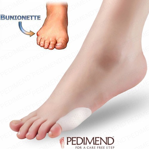 PEDIMEND Gel Little Toe Cushion Corns Calluses Bunion Blister Pain Cut Protector - Picture 5 of 17