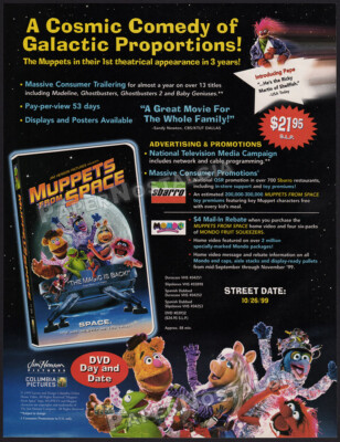 MUPPETS FROM SPACE__Original 1999 Trade Print AD / ADVERTISEMENT__Jim ...