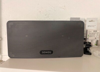 2 x Sonos Play 3 Lautsprecher (WLAN, für Musikstreaming) schwarz - Stereopaar