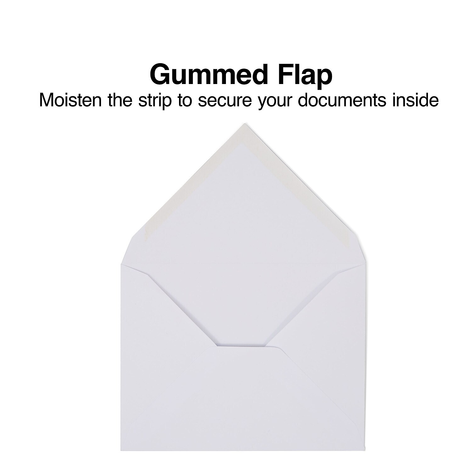 Staples Gummed Invitation Envelopes 5 3/4" x 4 3/8" White 250/Box