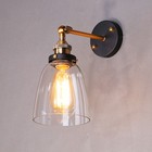 Glass Wall Light Swing Arm Wall Sconce Hallway Indoor Wall Lamp Bedroom Lighting