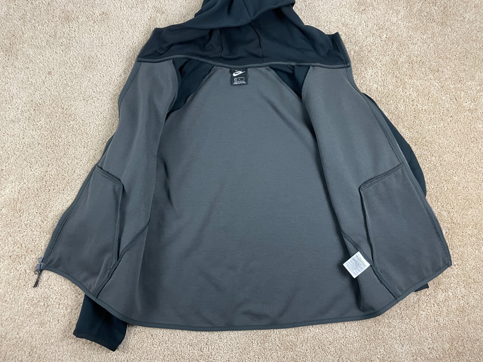 Nike Athletic Basic Jacket Mens Large Full Zip Ho… - image 2