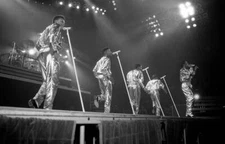 Ronnie Devoe, Ricky Bell, Johnny Gill, Michael Bivins and Ralph T- 1988 Photo 1