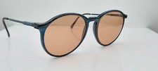 Vintage Mirari 3001 8004 Blue Marble Round Sunglasses Italy FRAMES ONLY