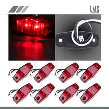 Mini Led Sealed 12V Side Marker Clearance or Identification Light Trailer 8pcs